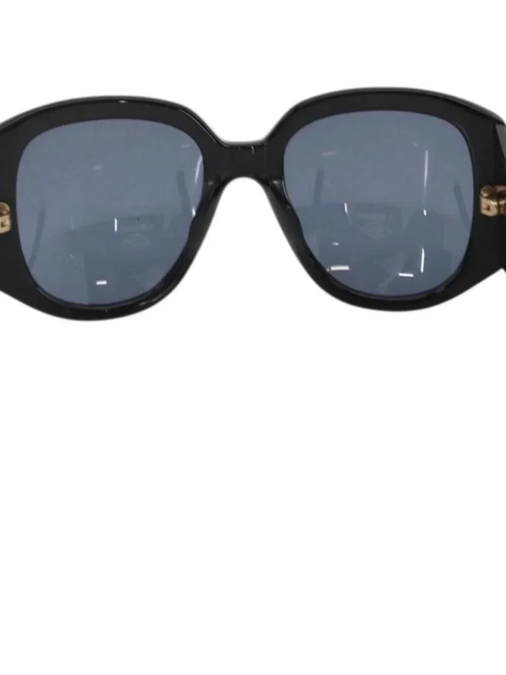 CHANEL Sunglasses plastic Black CC Auth ka3619